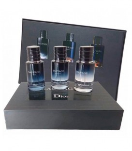 Набор мужского парфюма Dior Sauvage 3x30 ml (Диор Саваж 3х30 мл)